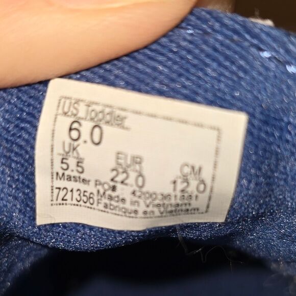 Vans Blue Sneakers Toddler Size 6 - Picture 7 of 7